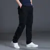Pantalones de Hombre de Algodón Puro Casual Ropa de Trabajo Ropa para Exteriores Resistentes al Desgaste Rectos Holgados Primavera y Otoño Gruesos con Múltiples Bolsillos