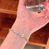 Pulsera dulce y exquisita versátil de color contrastante para mujer, nicho, exquisita, personalidad, moda, estudiante, amigas, novia, joyería de mano al por mayor