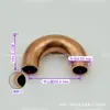 Soldadura de Tubería de Cobre en Forma de U Engrosada con Doblez Pequeño en U a 180 Grados, 7-54mm Accesorios de Refrigeración para Aire Acondicionado