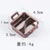 Mini panela de fondue de simulação panela de pato mandarim acessórios para panela de fondue DIY acessórios de recipiente comida em miniatura para brincar panela vazia casa de boneca brinquedo