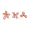 Corsage de Lujo Accesible Corazón Girly, Pegatinas de Tela de Flores Bordadas a Mano de Alta Gama, Accesorios para el Cabello DIY, Accesorios de Parche para Manual de Ropa