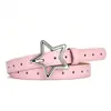 Cinto de Estrela Infantil Moda Feminina Cós Sem Furos para Meninas Decoração Doce para Vestidos Jeans Cós Feminino