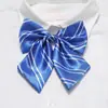 Flor de Colarinho Profissional Trabalhador de Eventos Aeromoça Banco Negócios Gravata Borboleta Roupas de Trabalho Femininas Estilo Preppy Gratuito Listrado Gravata Borboleta