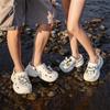 Zuecos de Suela Gruesa Estilo Coreano para Mujer, Aumento de Altura 7.0 Verano Exterior Eva Aumento de Altura Antideslizantes Puntera Cerrada Pantuflas de Playa