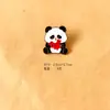 Broche de Panda Estilo Chinês Dia Nacional Insígnia de Metal Desenho Animado Acessórios de Medalha para Roupas Bolsas Fofas Presente de Dia Nacional