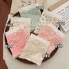 Bragas Florales de Seda Hielo para Mujer Tallas Grandes, Entrepierna Antibacteriano de Algodón Puro, Cintura Media-Alta, Alta Elasticidad, para Chicas de Tallas Grandes, Bikini Triángulo