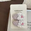 Nuevos pasadores de pelo, horquillas, pinzas laterales y pinzas para flequillo infantiles con diseño de cuadros florales de encaje de colores
