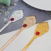 Horquillas de Estilo Chino Nuevo Transfronterizas, de Gama Alta, Sencillas, Retro, Accesorios para el Cabello de Estilo Antiguo, Horquillas, Tocado de Aleación de Lujo Ligero