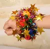 Flor de muñeca para niños bola de muñeca jardín de infantes baile de muñeca competencia infantil Accesorios de lentejuelas para niños Pulsera de cascabel