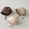 Sombrero de Sol para Bebé para Primavera y Otoño, Sombrero de Pescador con Bordado de Pony para Protección Solar para Bebés de 3-6 Meses, Sombrero de Cubo de Moda para Bebé 9