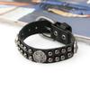 Joyería de exportación de comercio exterior europea y americana directa de fábrica pulsera de cuero punk retro pulsera de cuero con remaches