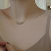 Collar de cuentas transferibles cadena de clavícula para mujer temperamento simple lujo ligero nicho sentido del diseño joyería de jade Hetian estilo suave frío