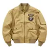 [6603] Chaqueta Bomber MA1 de Primavera y Otoño para Hombre, Holgada, Cuello de Béisbol, Chaqueta Informal Americana para Hombre