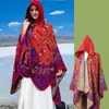 Amazon Transfronterizo Chal con Capucha Abrigo Cálido Qinghai Chaka Lago de Sal Gran Pastizal Atuendo de Viaje Bufanda