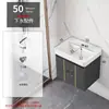 Espacio de Losa Tocador de Baño Combinación de Baño Lavabo Sencillo Lavamanos para Apartamento Pequeño Lavabo Integrado