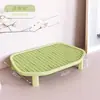 Alfombrilla de control de arena de doble capa para caja de arena de gato, evita que la arena se salga, alfombrilla elevada para que los gatos se froten las patas, accesorios para mascotas