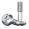 Tornillos Sueltos de Cabeza Phillips de Acero Inoxidable 304 Tornillos de Cabeza Redonda No Extraíbles Pernos de Rosca Parcial M3M4M5M6Mm
