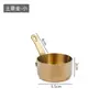 Molheira de Aço Inoxidável 304 Copo para Molho Ocidental Copo para Temperos de Bife Prato para Mergulhar Salada de Tomate Frutas Churrasco Cabo de Madeira