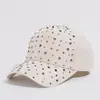 Nueva Gorra de Béisbol de Verano Estilo Coreano para Mujer con Visera de Diamante Gorra Casual de Béisbol Gorra de Sol con Pedrería Coreana Gorra de Sol para Mujer