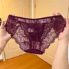 Secreto de la Habitación de las Flores ~ Bragas de Encaje Sexy para Mujer de Tiro Bajo Deseo Puro Campana Transpirables Algodón Puro Triángulo en la Entrepierna Pantalones para Niñas