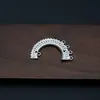 Accesorios de Joyería Vintage DIY Aro de Plata Antigua Mariposa Loto Colgante de Múltiples Agujeros Pasador de Pelo Collar Materiales Hechos a Mano