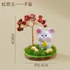 Árbol de Cristal Amarillo Natural con los Doce Signos del Zodiaco, Artesanía de Cristal Árbol de la Fortuna, Adornos Creativos Atractores de Riqueza para Escritorios del Hogar y la Oficina