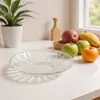 Taza y Platillo de Vidrio de Borosilicato Rayado Vintage para el Hogar, Resistente a Altas Temperaturas, Taza de Café, Taza para el Té de la Tarde