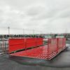 Lavadora 100T totalmente automática por inducción construcción 9 m sitio de ingeniería lavadora de coches vehículo de limpieza plataforma de lavado de vehículos