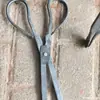 Pinzas de fuego de tierra antiguas pinzas de carbono engrosadas extendidas pinzas para encender fuego en casa pinzas de hierro para forjar pinzas para briquetas de carbón pinzas para basura de trabajador de saneamiento