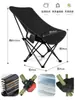 Cadeira lua ajustável em três marchas com encosto alto reclinável, cadeira lua dobrável para exterior, camping, cadeira portátil multifuncional