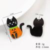 Nuevo Acrílico Calabaza Fantasma Halloween Colgante Divertido DIY Llavero Pendientes Colgante Accesorios