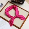 70 * 70 Cor Sólida Lenço De Seda Pequeno Lenço Quadrado Feminino Estilo Coreano All-match Profissional Pequeno Lenço Verão Fino Lenço Decorativo