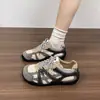 Zapatillas de Entrenamiento Alemanas Retro de Dedo Gordo Feo-Bonito para Mujer, Zapatillas Casuales de Malla Transpirable de Bloques de Color para Verano, Zapatos de Senderismo para Exteriores de Suela Gruesa y Suela Blanda