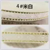 Materiales para Recorte de Bordes de Ventilador DIY: Cinta Jacquard de Perlas, Adorno de Borde de Bambú con Forma de Diamante, Cinta de los Ocho Tesoros, Adorno de Estilo Antiguo Hanfu