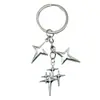 Llavero Popular de Cuatro Puntas Cruz Estrella Luna Transfronterizo Moda Colgante Decoración Simple para Bolso Amazon