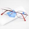 Gafas de lectura Jiayang de metal, gafas con diseño de flores para mujer, gafas de lectura con protección contra la luz azul para mujer, gafas de flores cómodas y de moda al por mayor