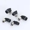 Fabricante com Qualidade Garantida Entrega Direta Conector de Tubo de Ar Micro Cilindro Fino Preto Conector Rápido Pcpza