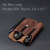 Funda Táctica de Cuero Retro para EDC para Exteriores, Funda para Herramientas Tácticas, Funda para Linterna y Navaja Plegable, Herramienta de Supervivencia para Campo, Bolsa para Cosméticos