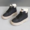 [Personalizado] Rd7345 Nuevos Zapatos de Invierno para Mujer 2024 Empalmados para Aumentar el Calor Zapatos de Algodón de Suela Gruesa de Caña Alta con Forro de Felpa