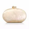 Bolso Nuevo Transfronterizo para Mujer Bolso de Noche Acrílico de un Solo Hombro Cruzado para Fiesta Cadena Concha de Lujo Ligero Clutch Bolso de Noche