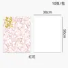 Papel de regalo de boda con lámina dorada, papel impermeable para envolver ramos, suministros florales románticos y festivos, al por mayor