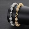 Pulseira Europeia e Americana Mais Vendida de Alta Qualidade 8mm Corrente de Contas de Zircônia Micro-Pavimentada Pulseira Personalizada Masculina Joias Transfronteiriças Venda por Atacado