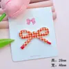 Accesorios Acrílicos DIY de Lazo a Cuadros para Funda de Teléfono, Hebilla de Zapato, Parche de Flor para Zapato, Pasador, Material para Accesorios de Cabello