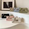 Bolso de moda de estilo coreano para mujer, nuevo bolso de viaje sencillo de color sólido con diseño de mariposa, pequeño bolso cuadrado, elegante bolso cruzado con cadena, 2024