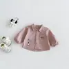 Conjunto de dos piezas Dianxi para bebé niño: Camisa con cuello bordada estilo coreano de dibujos animados y Pantalones cargo de algodón, Nueva colección de otoño