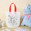 Bolsa de Tote Graffiti de Doble Cara Estándar Tela No Tejida Fiesta Infantil Pintura y Coloreado Guardería Hecho a Mano DIY Bolsa de Tela