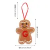 Colgante Decorativo de Hombre de Jengibre Nuevo Navideño Transfronterizo con 26 Letras Colgante para Árbol de Navidad Accesorios para Decoración de Escena Festiva