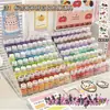 Estante de Exhibición Transparente para Cuentas de Colores, Soporte de Exhibición Multicapa, Caja de Herramientas de Almacenamiento para Kit de Materiales DIY, Estante de Almacenamiento Transparente para Cosméticos