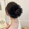 Hermoso Cisne Rosa Ballet Deseo Puro Chica Rosa Gasa Flor Grande para el Cabello Lazo para el Cabello Dulce Gentil Súper Hada Temperamento Cuerda para el Cabello para Mujeres
