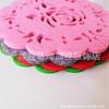 Posavasos de Fieltro, Posavasos de Vidrio con Flor de Rosa, Almohadillas Aislantes de Calor, Artesanías, Ventas Directas de Fábrica, Vajilla Antideslizante Aislante de Calor